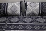 Navy Geometric Cotton Bedsheet Set