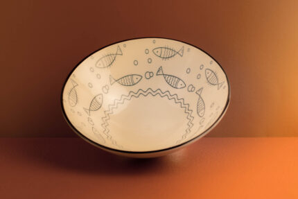 Fish Print Bowl