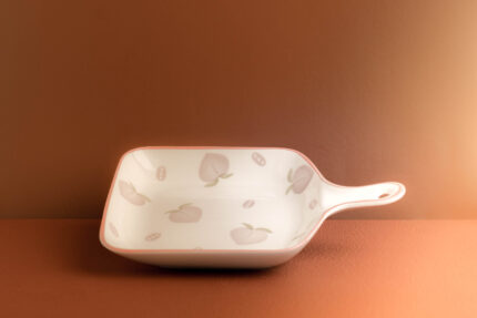 Peach Square Ceramic Serving Dish