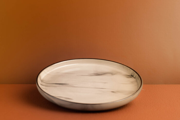 Marble Mist Ceramic Plate