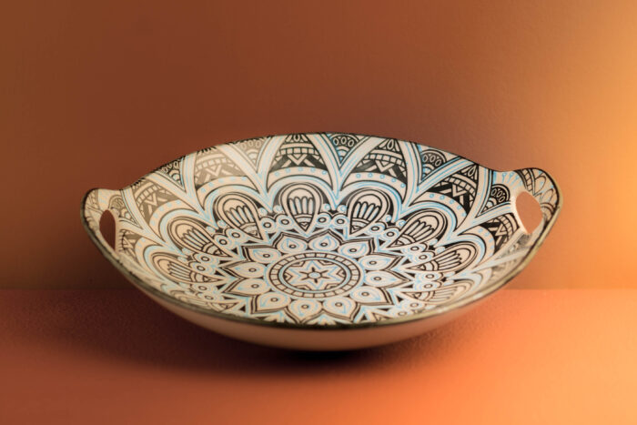 Japanese Art Oval Deco Platter
