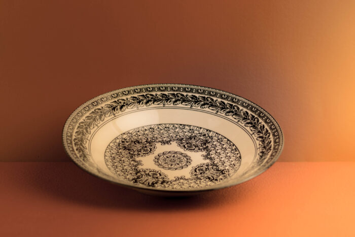 Japanese Black and White Print Plate