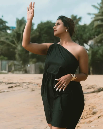 Black Coral Dress
