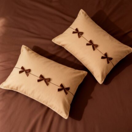 Midnight Bow Cotton Bedset