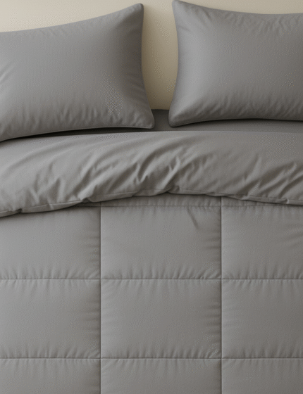 Space Grey Quilted Duvet